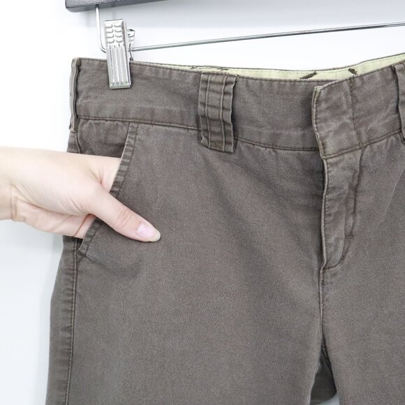 Vince Bermuda Shorts Womens 2 Brown Utilitarian Minimalist Neutral Normcore Long - Picture 5 of 16